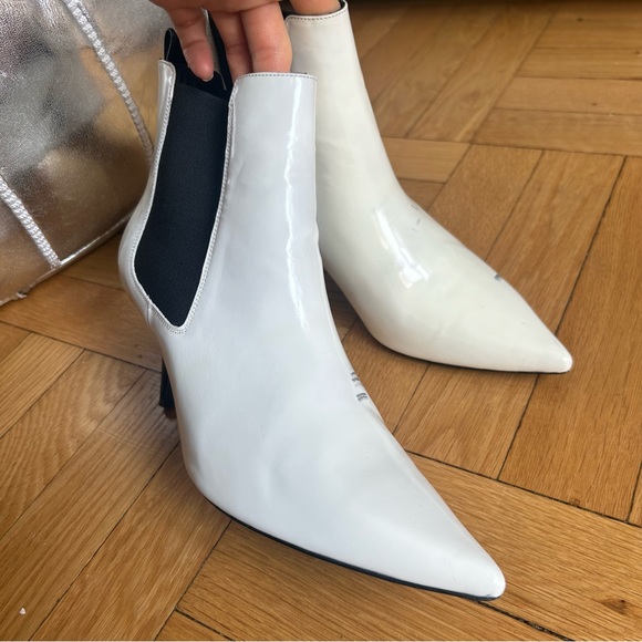 Anine Bing Stevie Chelsea Leather Ankle Boots Size 37 or 40 - Picture 11 of 13